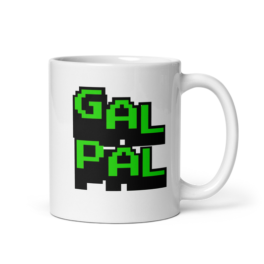 "Gal Pal" GREEN - White glossy mug